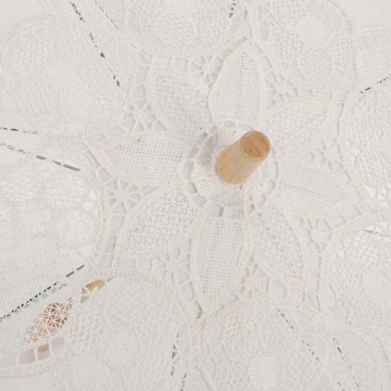 МИНИ-КРУЖЕВНОЙ СВАДЕБНЫЙ ЗОНТ БЕЛЫЙ ЗОНТ