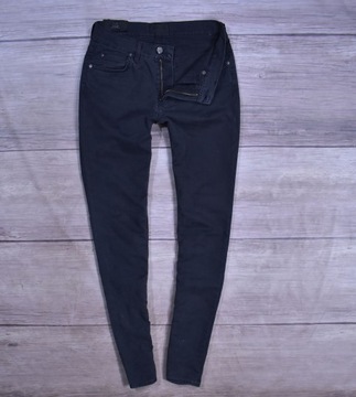 ACNE STUDIOS Ace Ups Black Jeansy Męskie W32 L34