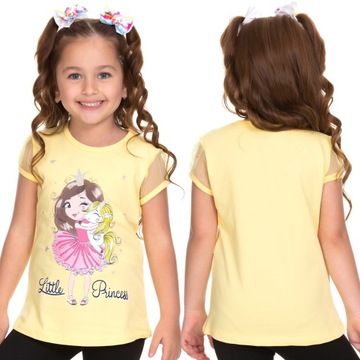 Bluzka KSIĘŻNICZKA Kucyk Tiulowy RĘKAWEK 116