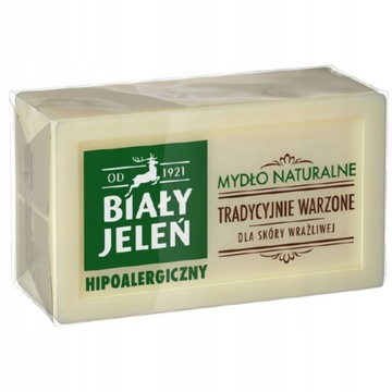 Biały Jeleń mydło naturalne hipoalergiczne Szare Mydło 150 g