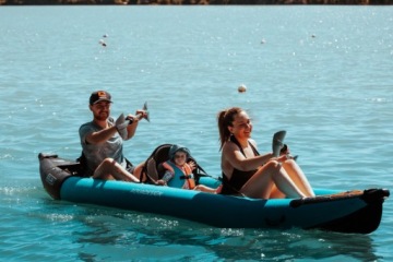 Aquadesign Koloa 400 Надувной каяк на 3 человека, универсальный, устойчивый, семейный