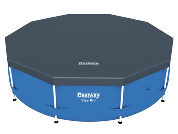 Pokrywa Basenowa Plandeka Mata Przykrycie Osłona Basenu Stelaż 305 cm 58036