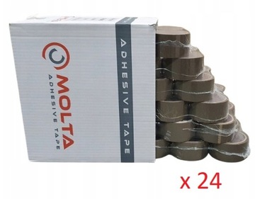TAŚMA PAKOWA KLEJĄCA 48/60y brązowa mocna 24szt XXL