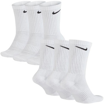 Nike skarpety skarpetki białe wysokie bawełniane SX7664-100 M
