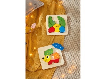 Игривый красочный деревянный 2D пазл Ежик