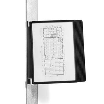 Magnetyczny uchwyt ścienny Durable 10paneli czarny