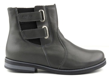 BOTKI DAMSKIE HELIOS 519 OFICERKI SKÓRA WYGODNE PL