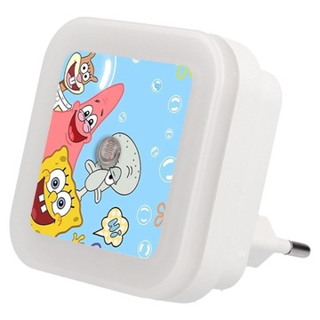 Nocna lampka do kontaktu LED Spongebob Wiele Wzoró