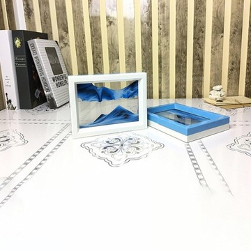 ДИНАМИЧЕСКИЕ ПЕСОЧНЫЕ ЧАСЫ ВРАЩАЮЩИЕСЯ ПЕСОЧНАЯ ЖИВОПИСЬ 3D РАМКА НА СТОЛЕ