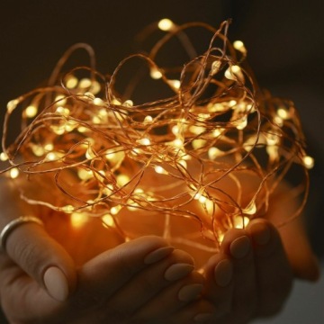 Светодиодная солнечная гирлянда 200 светодиодных фонарей 20 м + пульт дистанционного управления