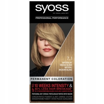 SYOSS FARBA SalonPlex 7_1 naturalny średni blond