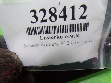 NISSAN PRIME P12 ZRCÁTKO LEVÉ KÓD LAK C30G EVROPA