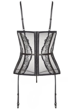 Zmysłowy koronkowy gorset Ravenna corset black S/M