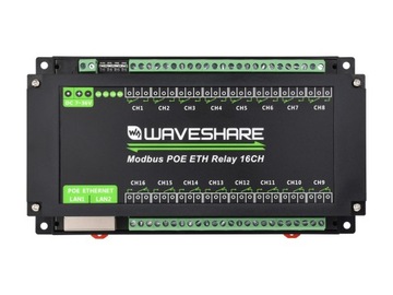 Waveshare 16-Ch Ethernet Relay Module - 16-kanałowy moduł przekaźnikowy Eth