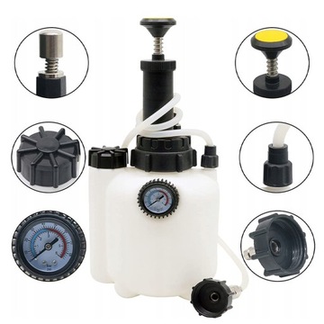 3l+1l zestaw ręczny do wymiany płynu hamulcowego z manometrem