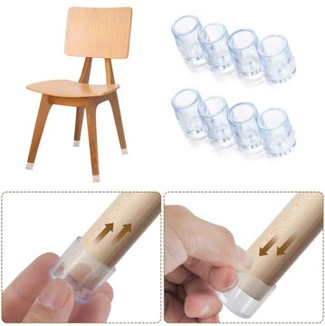 Чехлы на ножки МЕБЕЛЬНЫЕ СТУЛЬЯ СТОЛ СИЛИКОНОВЫЕ Чехлы ЗАГЛУШКА 16ММ 16x