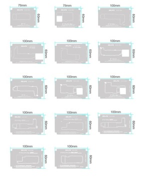 Комплект для реболлинга среднего слоя iPhone X-15PM RL-601T