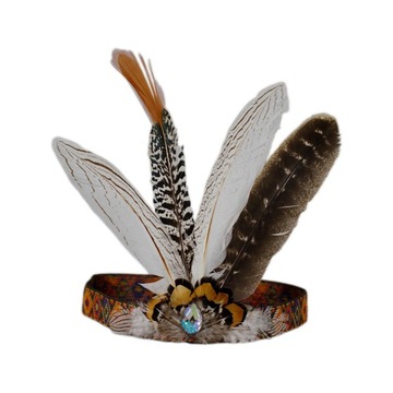 -Indian Headdress Headband Crown Peacock Style B
