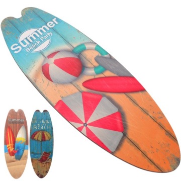 НАБОР ИЗ 3 ДЕРЕВЯННЫХ ДЕКОРАТИВНЫХ ДОСОК С ИЗОБРАЖЕНИЕМ ДОСКИ ДЛЯ СЕРФИНГА