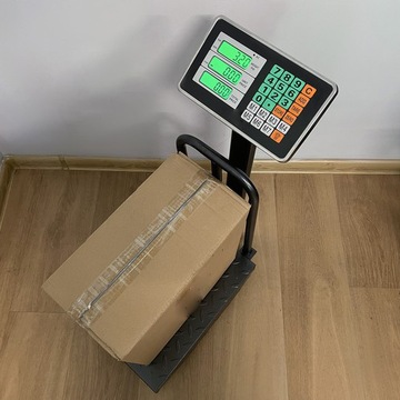 МАГАЗИН ЭЛЕКТРОННЫЙ СКЛАД ЧЕРНЫЙ ЖК-дисплей 150 КГ С ПРОЧНОЙ ПЛАТФОРМОЙ