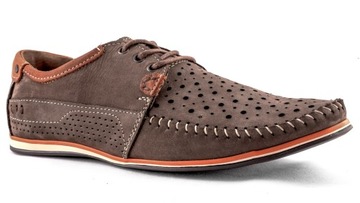 Półbuty męskie buty LETNIE Komodo brązowe rozmiar 45