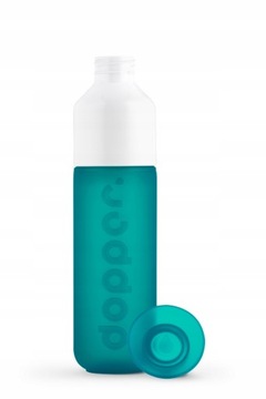 Butelka na wodę Dopper Tidal Teal 450 ml z kubkiem