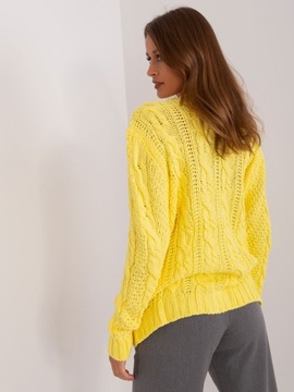 ROZPINANY sweter Z WEŁNĄ 8016 DEKOLT V miętowy one size