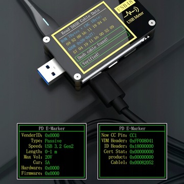 ТЕСТЕР ИЗМЕРИТЕЛЬ ЕМКОСТИ ВАТТМЕТР USB FNIRSI