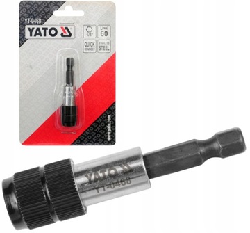 БЫСТРОЗАЖИМНЫЙ ДЕРЖАТЕЛЬ НАКОНЕЧНИКОВ YATO 1/4