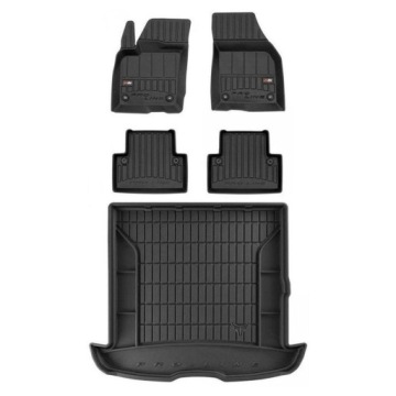 3D gumová sada koberců a rohožek Volvo V50 2004-2012 Kombi, rozteč mezi