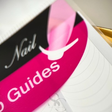 Samoprzylepne paski naklejki do linii french do paznokci manicure + PILNIK