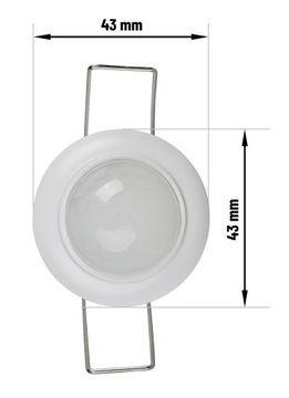 Мини-потолочный PIR-датчик движения со светодиодной подсветкой