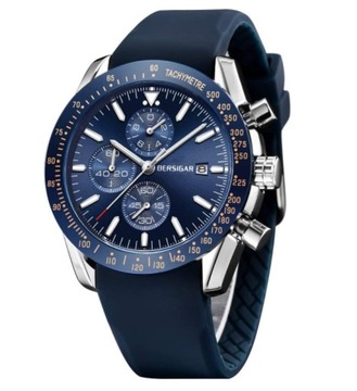 BERSIGAR BG-8140M męski zegarek chronograf pasek