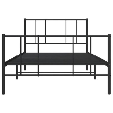 Каркас кровати стальной 207х105х90 см, черный