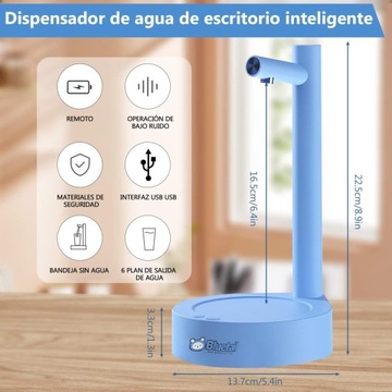 Электрический диспенсер для воды с зарядкой через USB (белый -1)