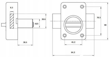 ВСТАВКА ЗАМКА НА ПОВЕРХНОСТИ НАВЕРХНОСТНАЯ ЗАЩЕЛКА ДЛЯ ВХОДНОЙ ДВЕРИ