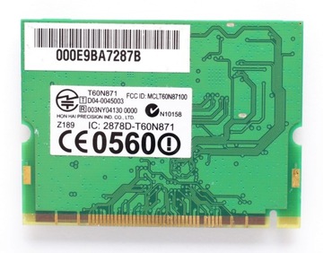FOXCONN T60N871 СЕТЕВАЯ КАРТА WIFI