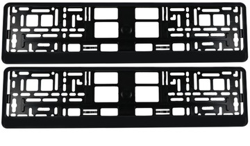 ЧЕРНЫЕ РАМКИ ДЛЯ НОМЕРНЫХ ЗНАКОВ НАБОР РАМОК ДЛЯ НОМЕРНЫХ ЗНАКОВ 2 ШТ.