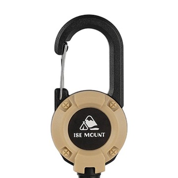 Выдвижной брелок, прочный держатель для удостоверений личности, телескопический кабель цвета хаки