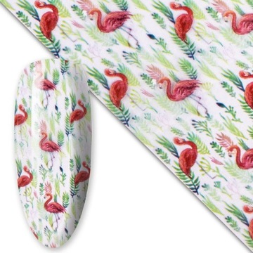 Folia Transferowa Do Paznokci Hybryd Żeli 100cm Spring Collection Nr10