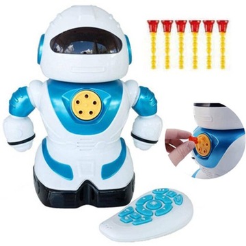 STRZELAJĄCY ROBOT Robokid POLICJA Zdalnie Sterowany Pilot STRZAŁKI NABOJE