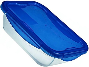 NACZYNIE ŻAROODPORNE Z POKRYWĄ POJEMNIK SZKLANY PYREX 3,3L OLDMAN 24x17cm