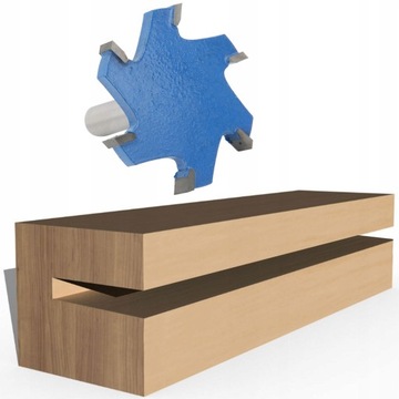 Деревообрабатывающий фрезерный станок с хвостовиком 12 мм, 6 зубьев T-образной формы