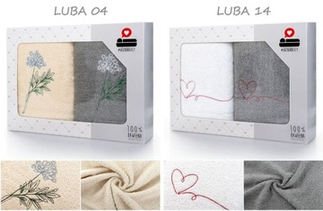 Набор 2х хлопковых банных полотенец размером 70х140 в подарок в коробке.