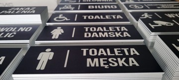 Tabliczka Toaleta Inwalida 20x7cm PCV 3mm UV