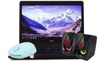 Zestaw Laptop Dell 4GB/480 SSD i5+głośniki+myszka