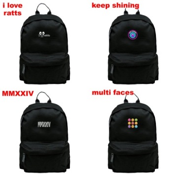 Молодежный школьный рюкзак Butterfly, черный, минималистичный для школьного дизайна