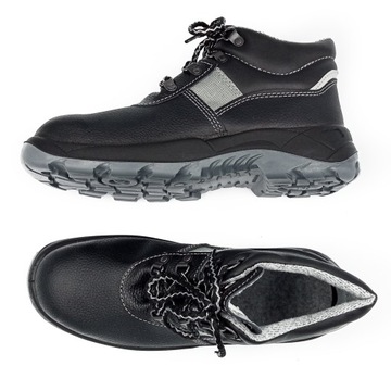 POLSKIE BUTY ROBOCZE BEZ PODNOSKA SKÓRA CORDURA 46