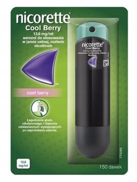 Nicorette Cool Berry aerozol nikotyna 150 dawek