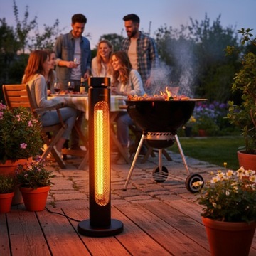 Инфракрасный радиатор, электрический, 8 уровней, 2кВт AURA IR терраса